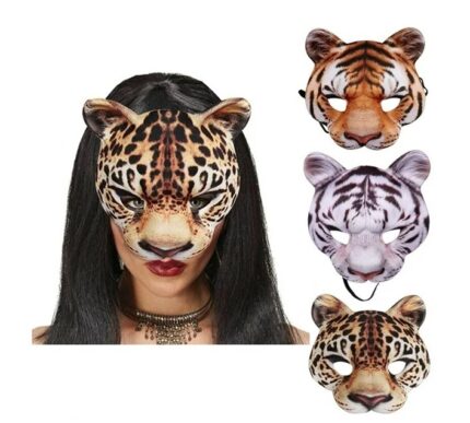 (랜덤발송) 호랑이 마스크 가면_ 영화 소품 키덜트 할로윈