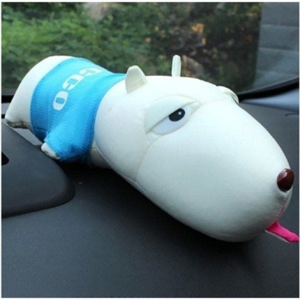 파란색 공기정화 강아지 인형 차량용 탈취 소품 자동차 선물