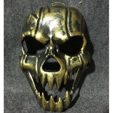 골드 해골 가면 공포 코스튬 마스크 할로윈 소품 파티