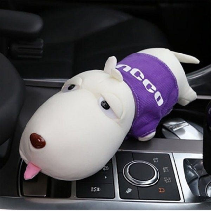 보라색 공기정화 강아지 인형 차량용 탈취 소품 자동차 선물