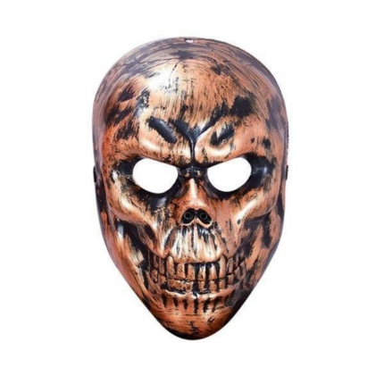 브론즈 해골 가면 럭셔리 파티 소품 코스튬 공포 마스크