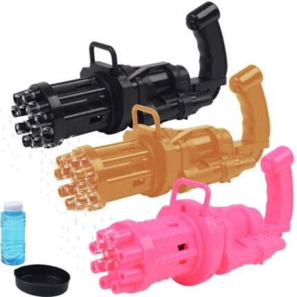 (랜덤발송) 8구 자동 게틀링 버블건 / 비눗방울 장난감 총 놀이기구