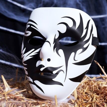 사신B 콘셉트 파티용 화이트 마스크 / 파티 소품 할로윈 마스크