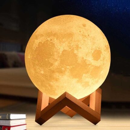 중형 3D 입체 달 LED 무드등 터치 조명 인테리어 소품 램프 취침등